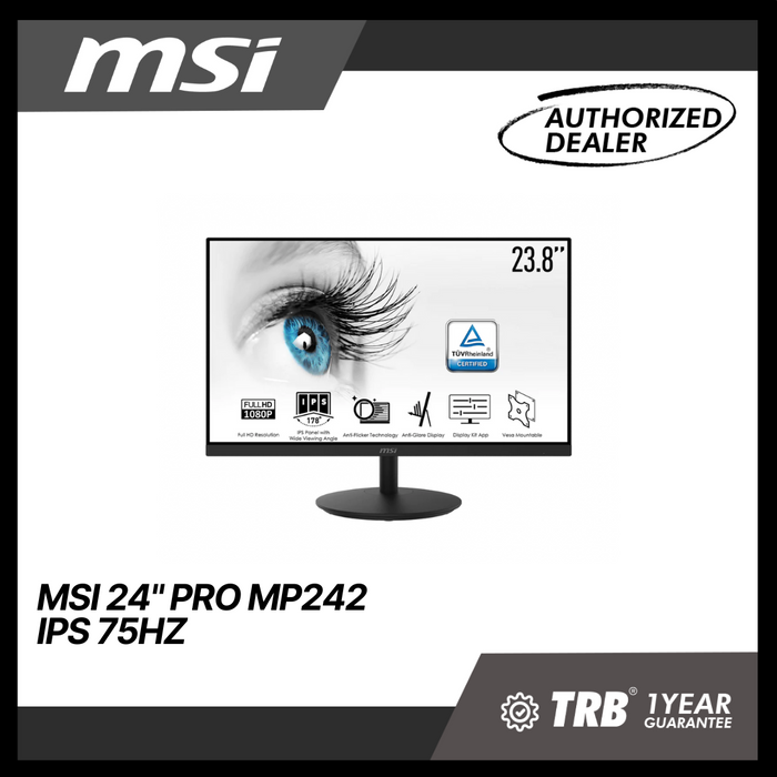 MSI 24" PRO MP242 IPS 75HZ