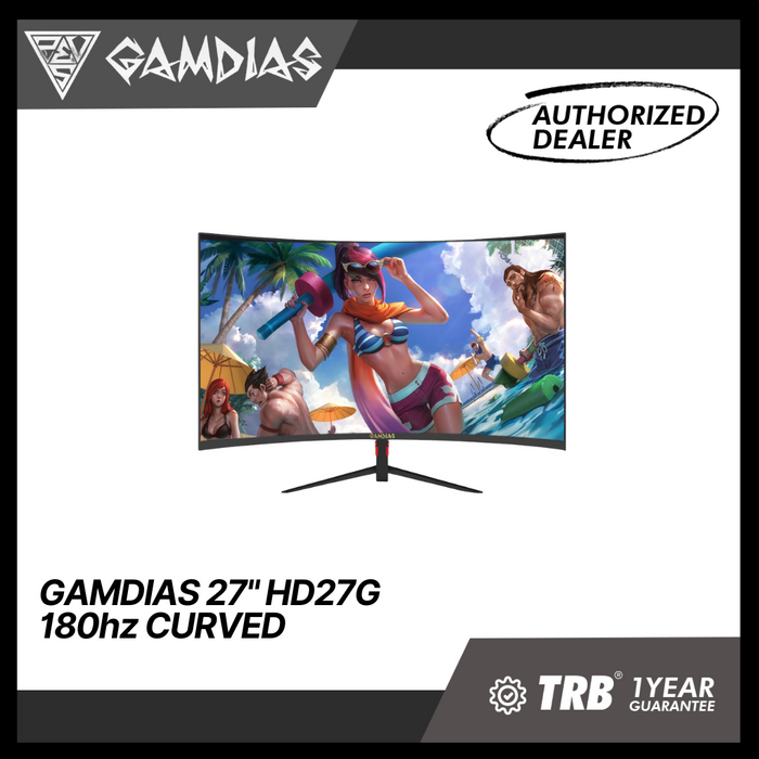 GAMDIAS 27" HD27G 180hz CURVED