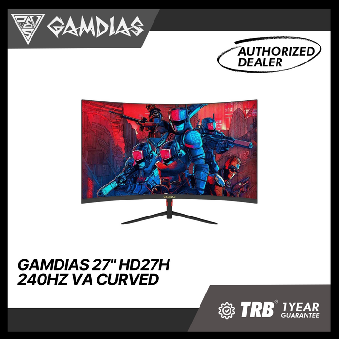 GAMDIAS 27" HD27H 240HZ VA CURVED