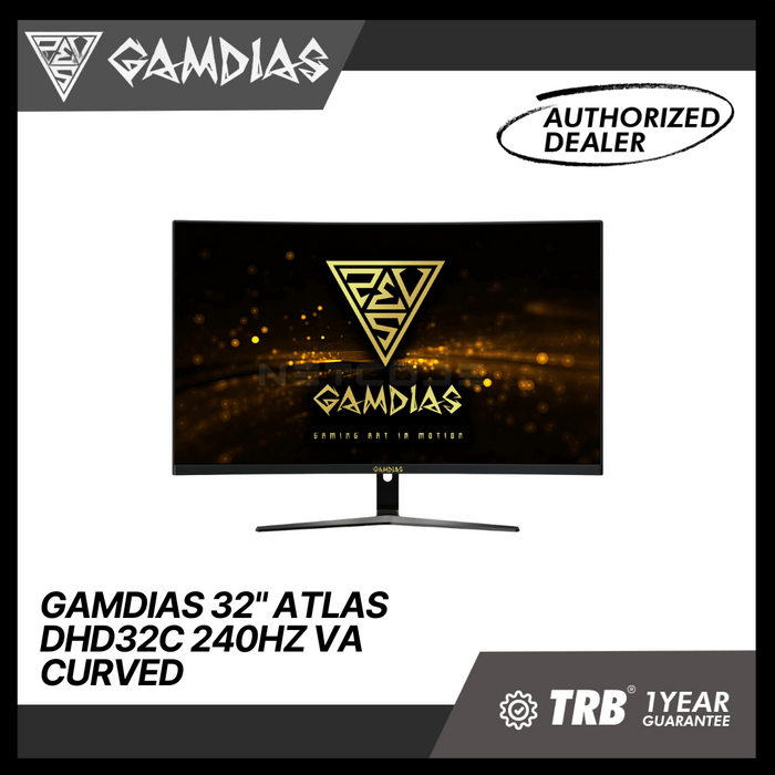 GAMDIAS 32" ATLAS DHD32C 240HZ VA CURVED